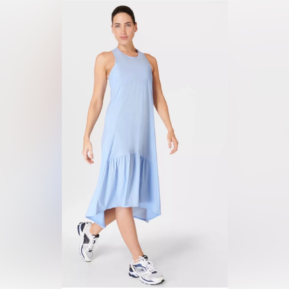 NWT Sweaty Betty Breeze Blue Explorer Ace Midi Dress